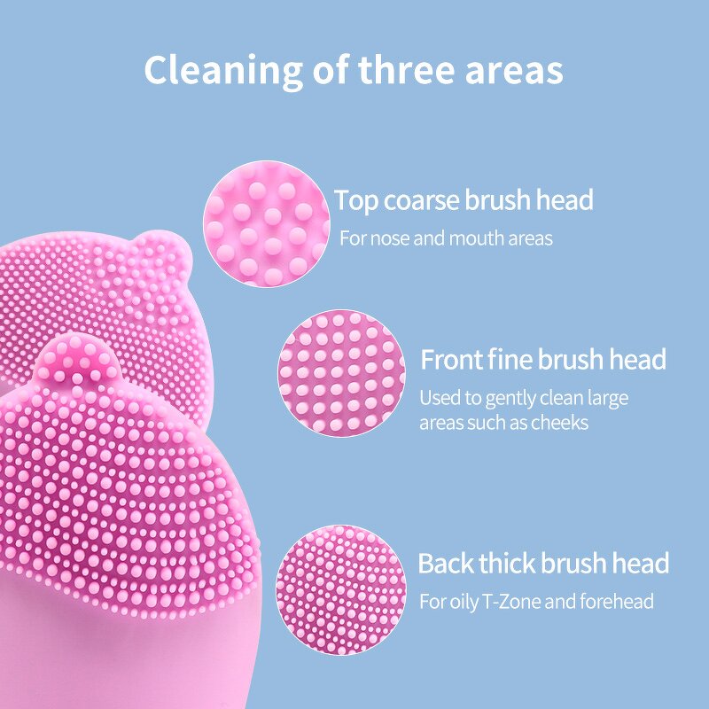 Silicone Facial Cleansing Brush - Exfoliators Massage Skin Care Tool