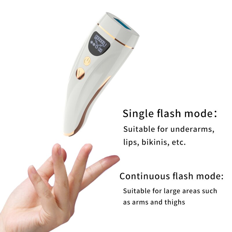 Home IPL Hair Machine - Face Body Ice Cooling LED Indicator US CN Plug