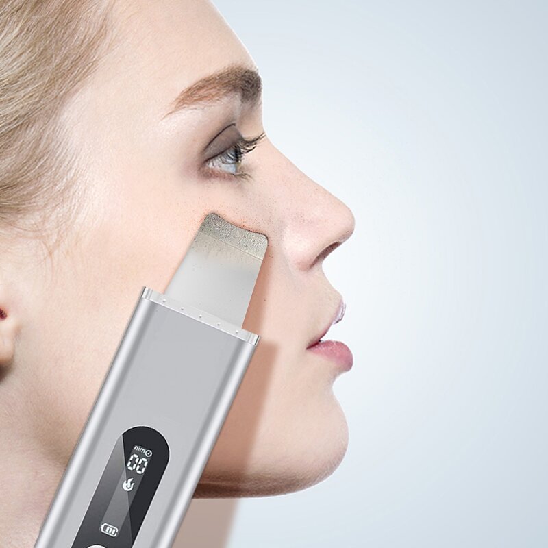 Ultrasonic Pore Cleaner - Portable Facial Scrubber Blackhead Remover Tool