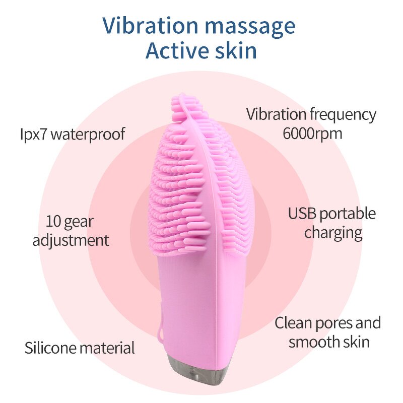 Sonic Silicone Cleansing Brush - 2025 HOT SALE Face Cleansing Tool