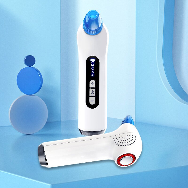 Smart Blackhead Vacuum Remover - Customizable LED 5-Level Suction Tool