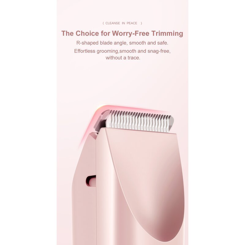 Women's Electric Trimmer - Dual-Blade USB Waterproof Private Care Tool
