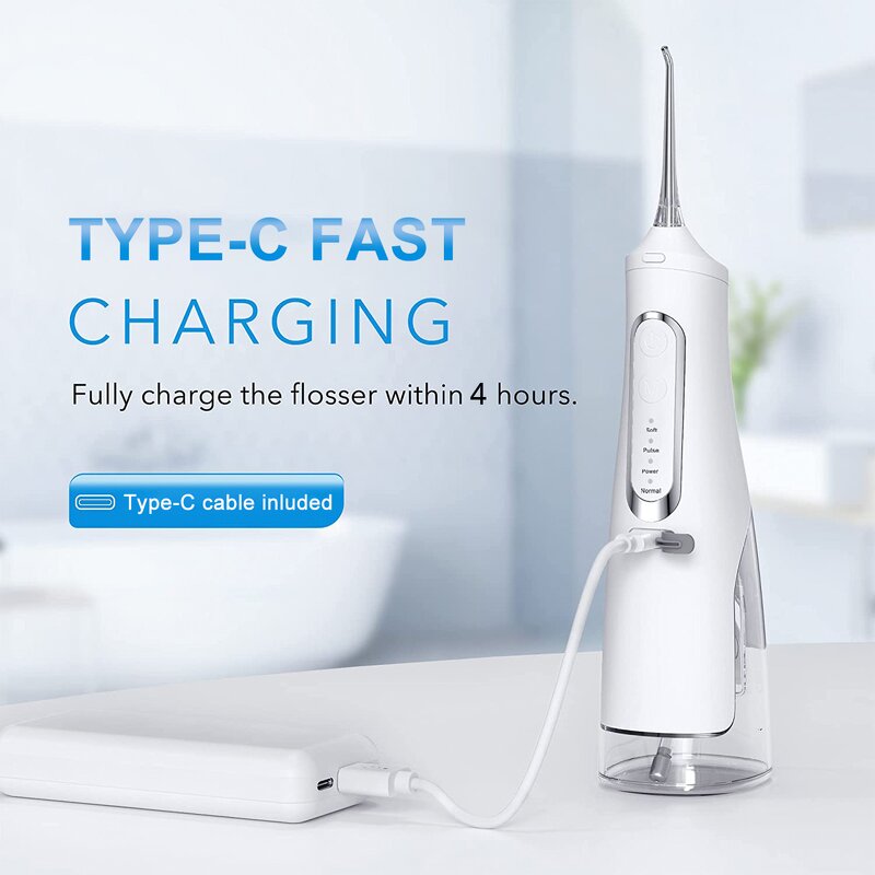 Electric Teeth Cleaner - IPX7 Waterproof Oral Irrigator Outdoor RV Tool