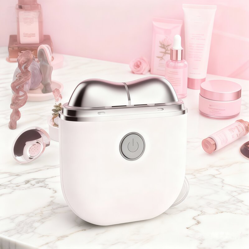 EMS Microcurrent Toning Device - 7 Color LED Photon Jade Roller Tool