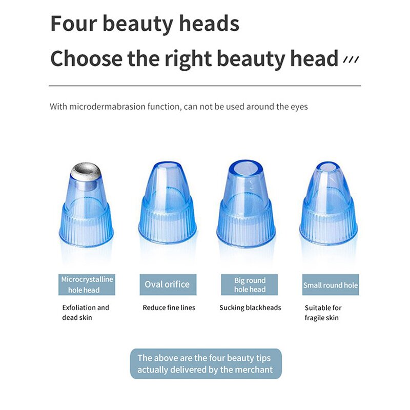 Smart Blackhead Vacuum Remover - Customizable LED 5-Level Suction Tool