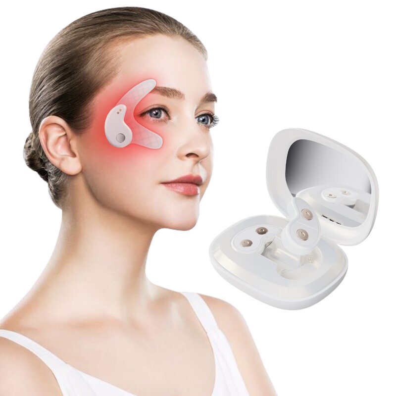 Mini Under Eye Massager - Hand Held Micro Current Red Light Dark Circles Tool