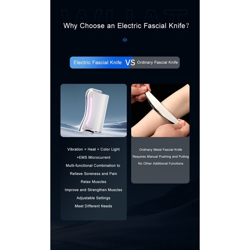 Electric Fascia Knife - Vibration Heating Gua Sha Back Neck Waist Tool