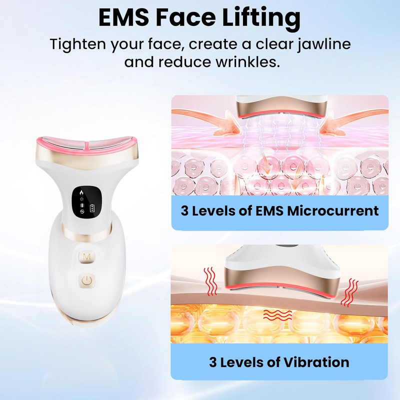 7-in-1 Facial Massager - Neck Lifting Sculpting At-Home Skin Care Tool