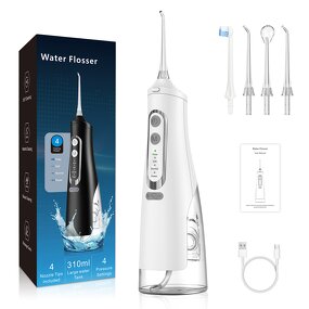 Detachable Water Flosser - USB IPX7 Waterproof Replaceable Nozzles Tool