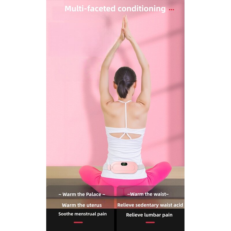 Period Cramp Relief Pad - 3-Level Waterproof USB Heated Womb Warmer Belt