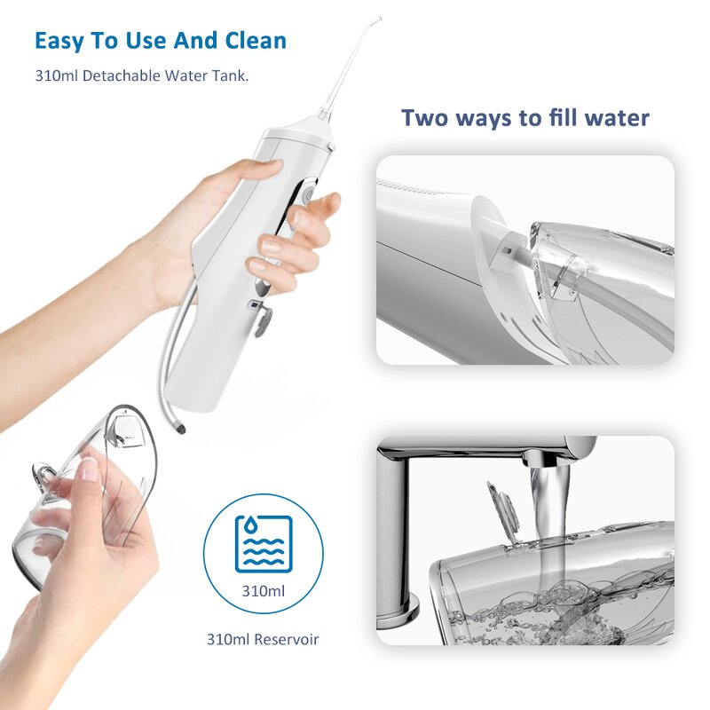 Electric Teeth Cleaner - IPX7 Waterproof Oral Irrigator Home Outdoor Tool