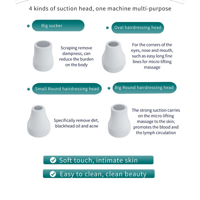 Electric Facial Cleaner - Customizable Comedone Extractor Vacuum Tool