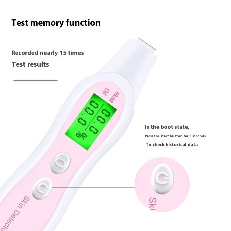 Mini Skin Analyzer Machine - 2025 New USB LED Oil Humidity Detector US