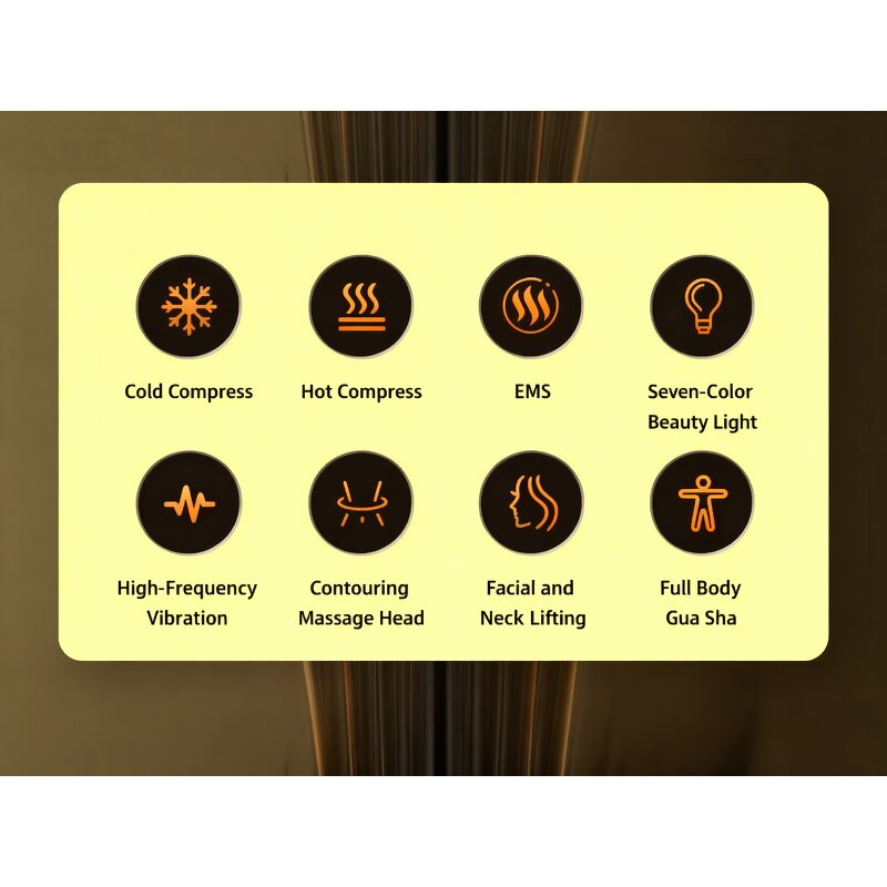 Vibrating Face Neck Massager - Portable Plastic 1-Year Warranty Tool