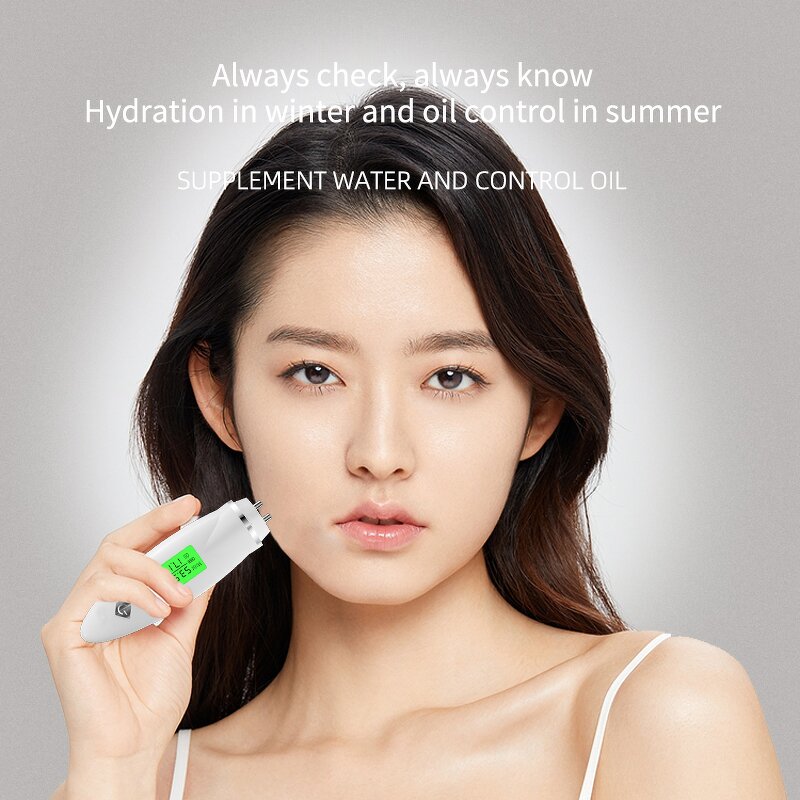 USB Skin Analyzer Device - Household Digital Moisture Oil Detector Tool