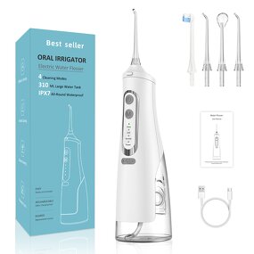Professional Water Flosser - 300Ml Rechargeable Cordless Oral Irrigator