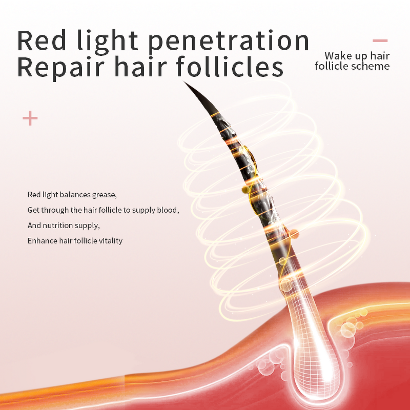 Scalp Massager Comb - 2025 Hot Sale Red Light Therapy Micro Current Tool