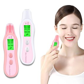 Mini Skin Analyzer Machine - 2025 New USB LED Oil Humidity Detector US