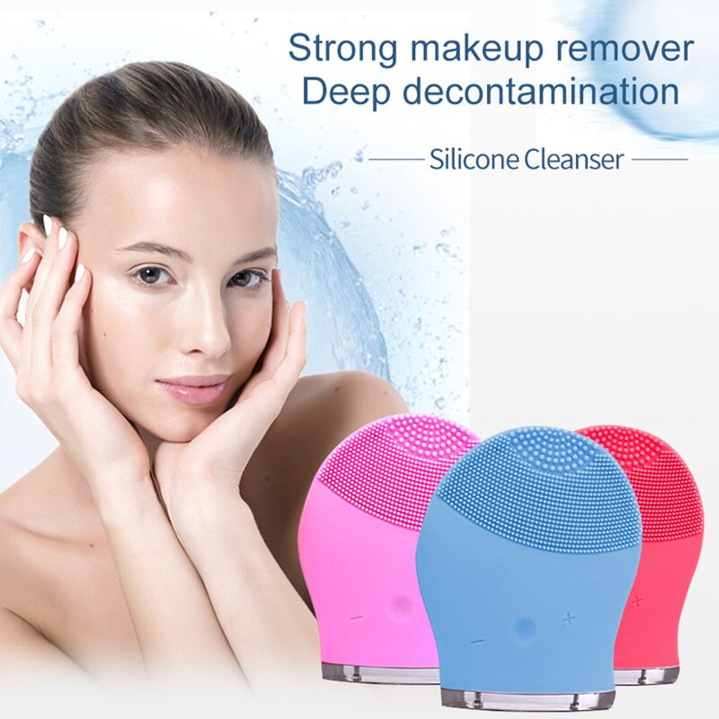 Silicone Facial Cleansing Brush - Custom Logo US Plug Spa Home Tool