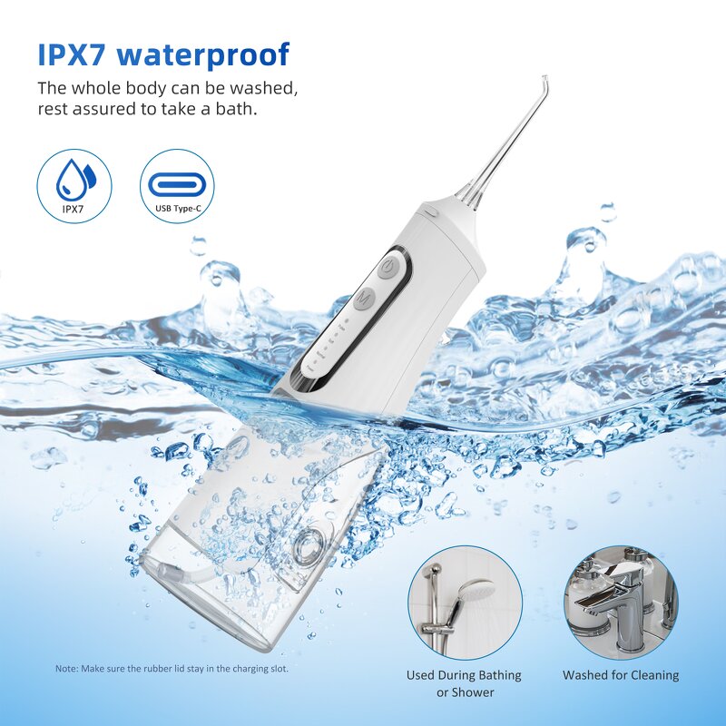 USB Water Flosser - Rechargeable IPX7 Dental Oral Irrigator Home Tool