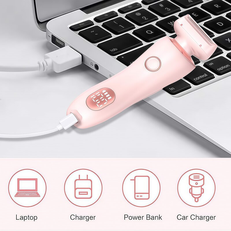 Mini Lady's Electric Shaver - Waterproof Rechargeable Painless Epilator