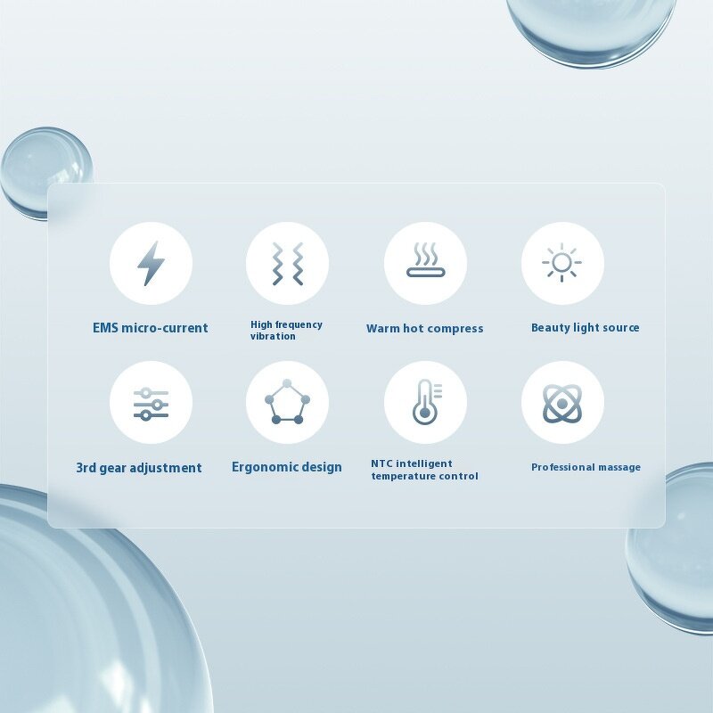 LED Fascia Knife Instrument - 3-Gear Micro-Current Hot Compress Tool