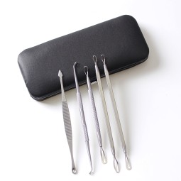 Acne Removal Kit Manufacturer - Low MOQ Durability Stainless Steel Built-in Mirror Blackhead Kit