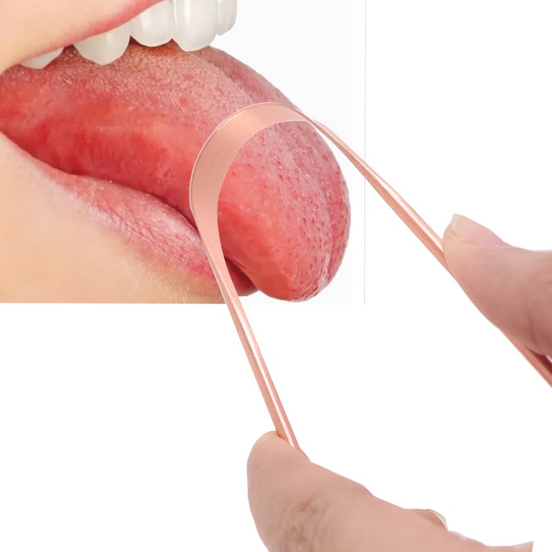 Tongue Cleaner Factory - Wholesale Price Copper Rose Gold Tongue Scraper Cleaner