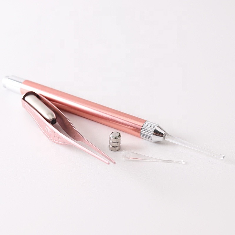 Ear Wax Tools Factory - High Quality Metal Case Tweezers Ear Pick with LED Light