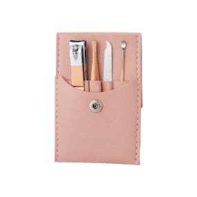 Travel Manicure Set Manufacturer - Mini Set with Stainless Steel Nail Clipper Leather Case