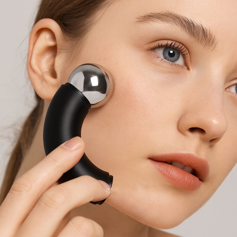 Ice Cooling Roller Manufacturer - Home Beauty Products Stainless Steel Facial Massager Spoon Ice Globes