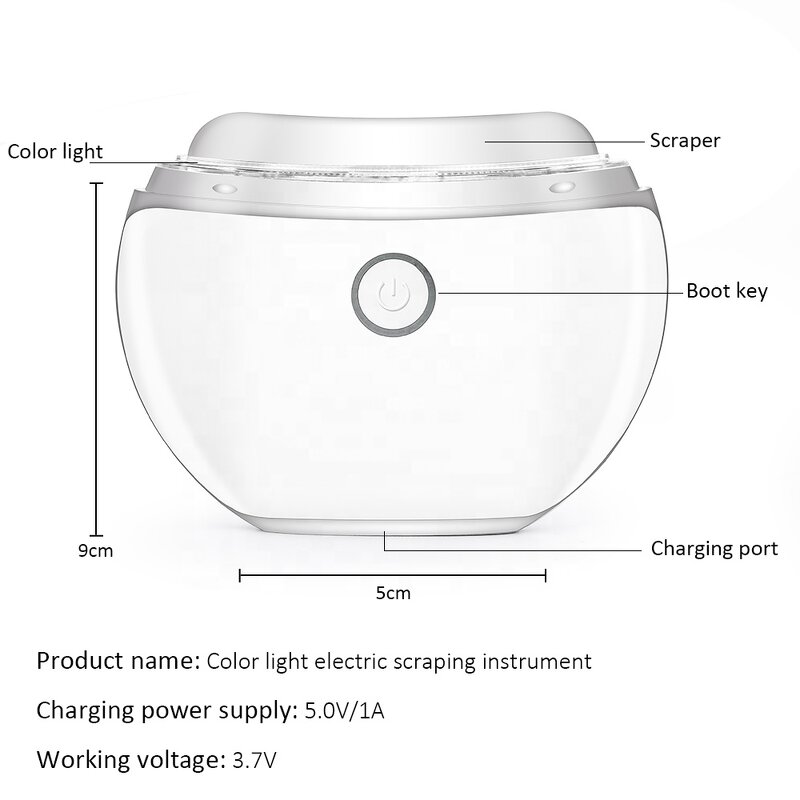 Gua Sha Tool Manufacturer - the Ultimate Skin Scraping/massage with Red Light Heat and Sonic/electric Vibration Anti-aging for Eye/face