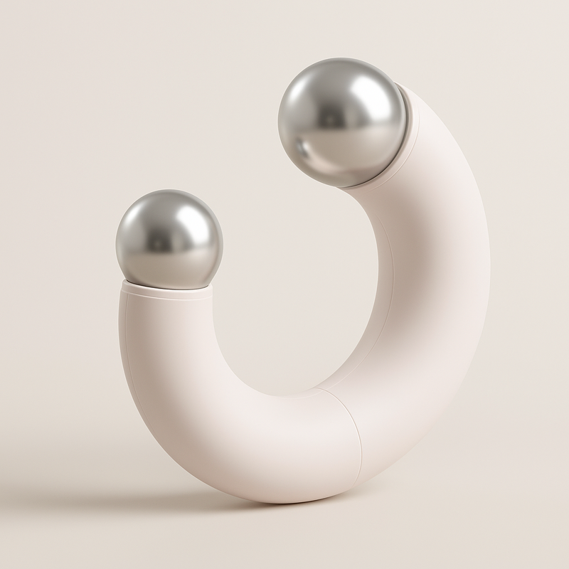 Face & Neck Lifting Massager Manufacturer - Dual-Ball Rotation Magnetic Handheld Innovator Trendy Ice Globe Design