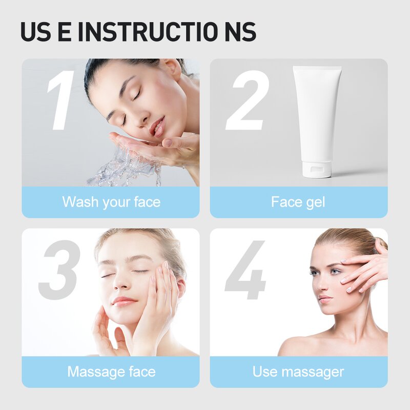 Ultrasonic Massager Manufacturer - 5 in 1 with Red Led Light Therapy Device