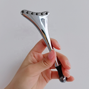 Terahertz Facial Guasha Board Manufacturer - Home Use Beauty Equipment 360 Rotate with Eye Massage Stick Body Facial Massage Tool