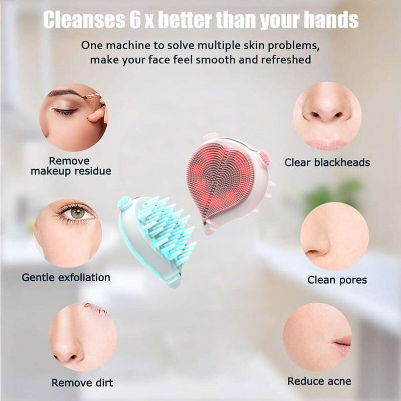 Cepillo De Limpieza Manufacturer - Customized Wholesale Exfoliating Face Electric Waterproof Silicone for Skin Care