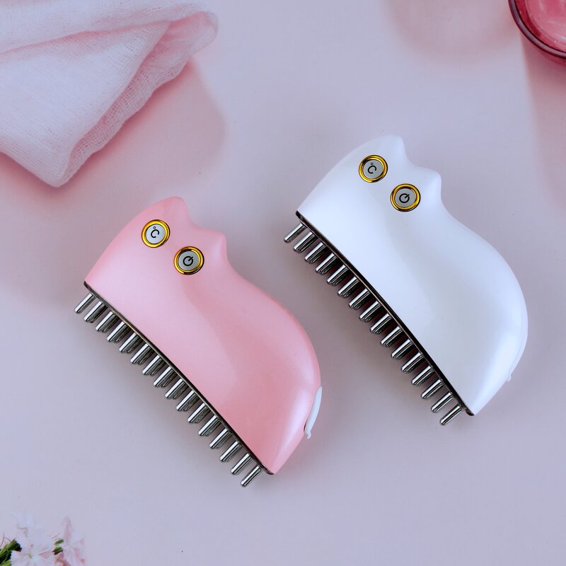 Hair Brush Manufacturer - Private Label Anti Loss Handheld Mini Liquid Medicine Import Scalp Vibration Messager Comb for Regrowth