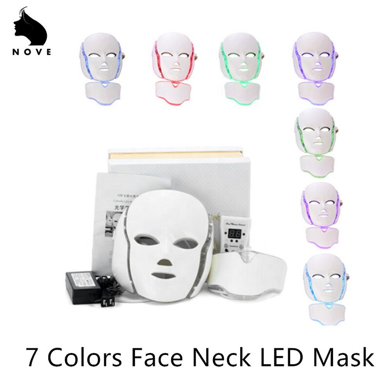 Face Neck Mask Manufacturer - Beauty and Care Personal Products 7 Colors Professional Photon PDT Led Light Therapy