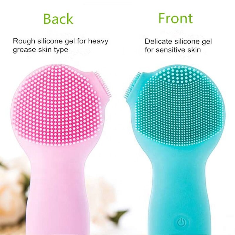 Face Cleaning Brush Manufacturer - New Design 2022 Natural Bending Waterproof Mini Electric Massage Brush for Women Beauty