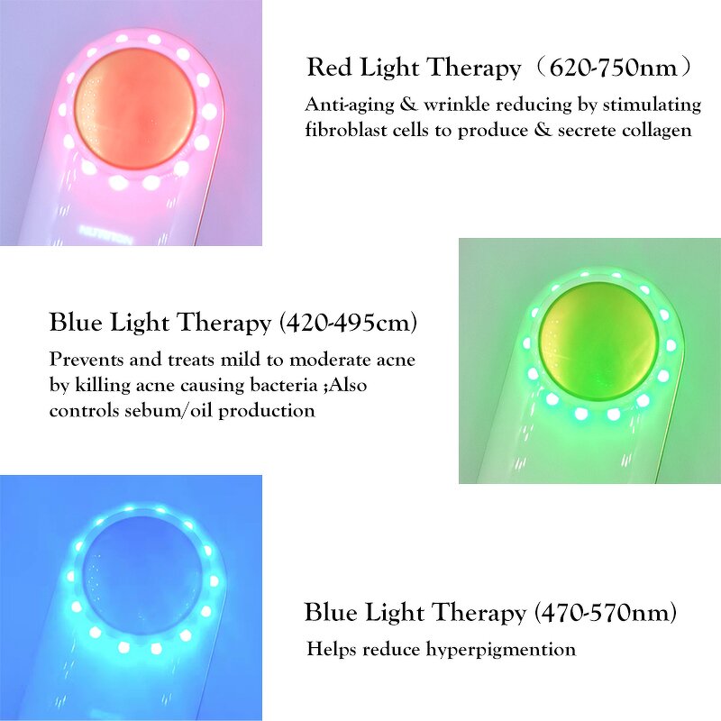 Facial Beauty Device Manufacturer - Home Use LED for Skin Tightening Lifting 4 in 1 Ion Cleansing Rejuvenation