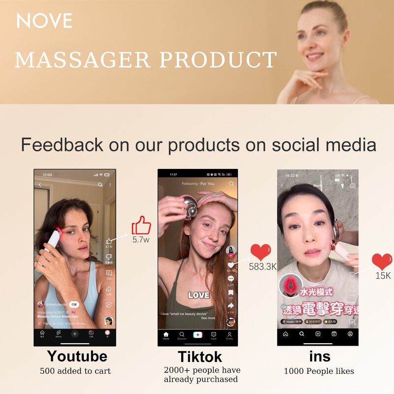 Beauty Equipment Manufacturer - 2025 Handheld ABS Home Use with Red Light Therapy Face Skincare Tools for Eye Massage