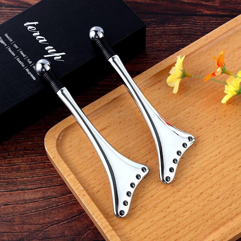 Stainless Steel Gua Sha Manufacturer - Custom Logo & Shape Medical Steel Metal Scraper Heart Guasha for Body Face Massage Board