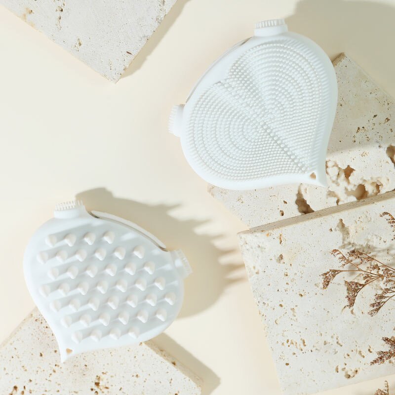 Silicone Oil Brush Manufacturer - Shenzhen Scalp Massage Vibrating Men Flex Quick Self Sonic Exfoliating Spatula Face Brush