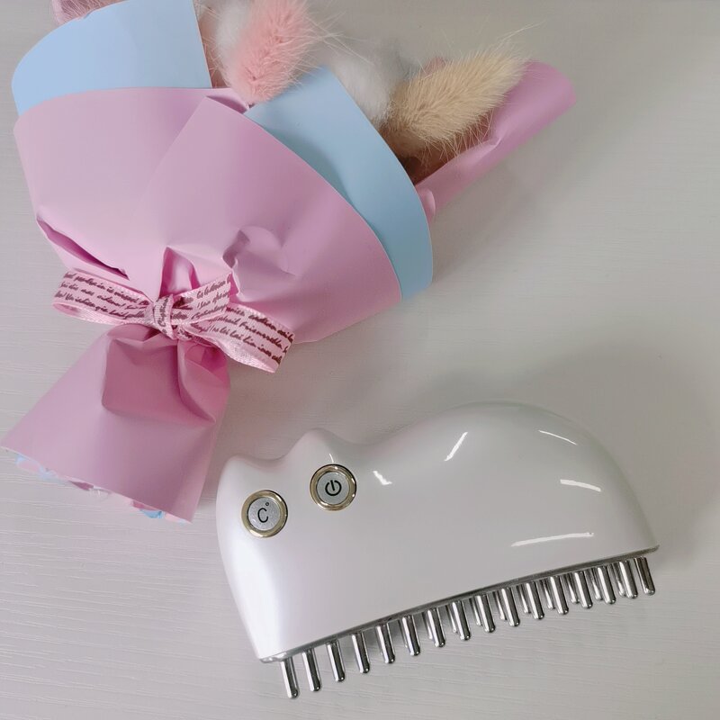 Thermal Scalp Hair Massage Comb Manufacturer - Custom Logo Beauty Supplies Mini Electric Heating Ems Gua Sha Hot