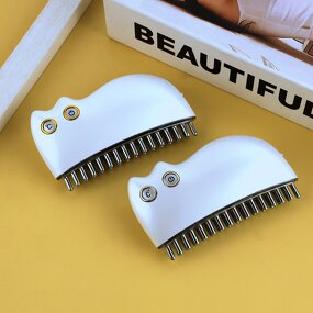 Hair Brush Manufacturer - Home Use Scalp Massager Comb Electric Vibrate Red Light Meridian Therapy Anti Loss
