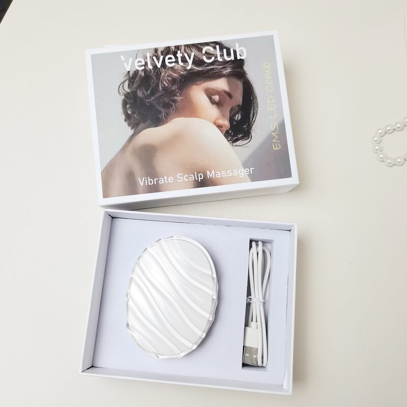 Ems Comb Manufacturer - Home Scalp Massager Electric with Red Led Light for Personal Care Head Body Massage Hair Growth