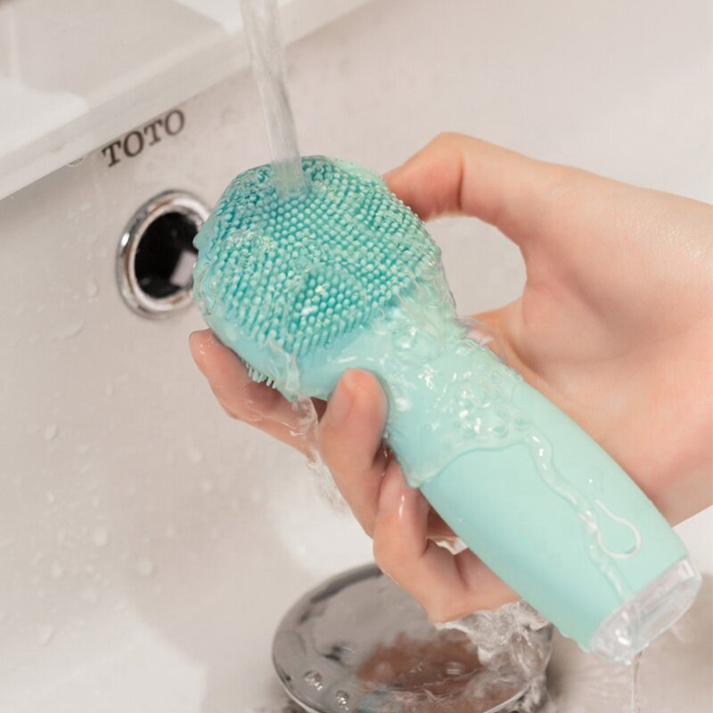 Face Cleaning Brush Manufacturer - New Design 2022 Natural Bending Waterproof Mini Electric Massage Brush for Women Beauty