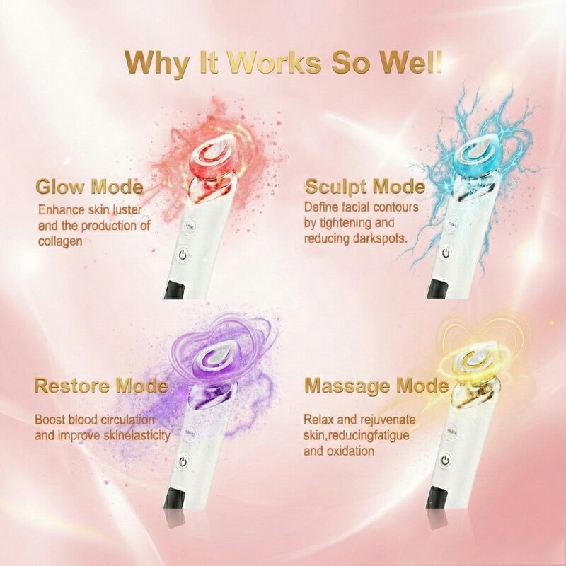 Facial EMS Massager Manufacturer - Nove 6-in-1 Treatment for Neck Lifting Home Skincare Anti Aging Portable