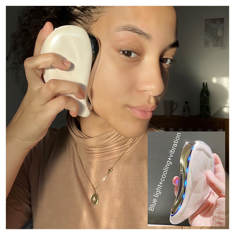 Facial Lifting Massage Tool Manufacturer - 2025 Customized Logo for Skin Tightening Wrinkle Removal Vibrating Gua Sha Heat Scraping