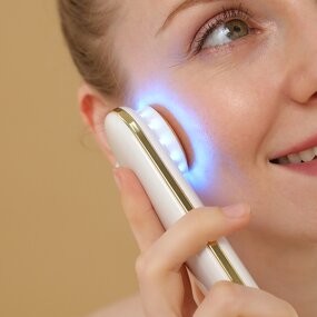 Facial Massager Manufacturer - Time-saving Face Beauty LED Light Therapy Vibration for Wrinkle Removal Skin Tightening Hot Cold Treatment